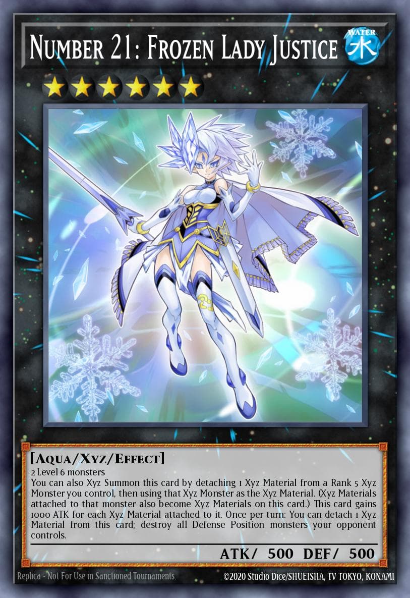 Number 21: Frozen Lady Justice Premium Gold: Return of the Bling card