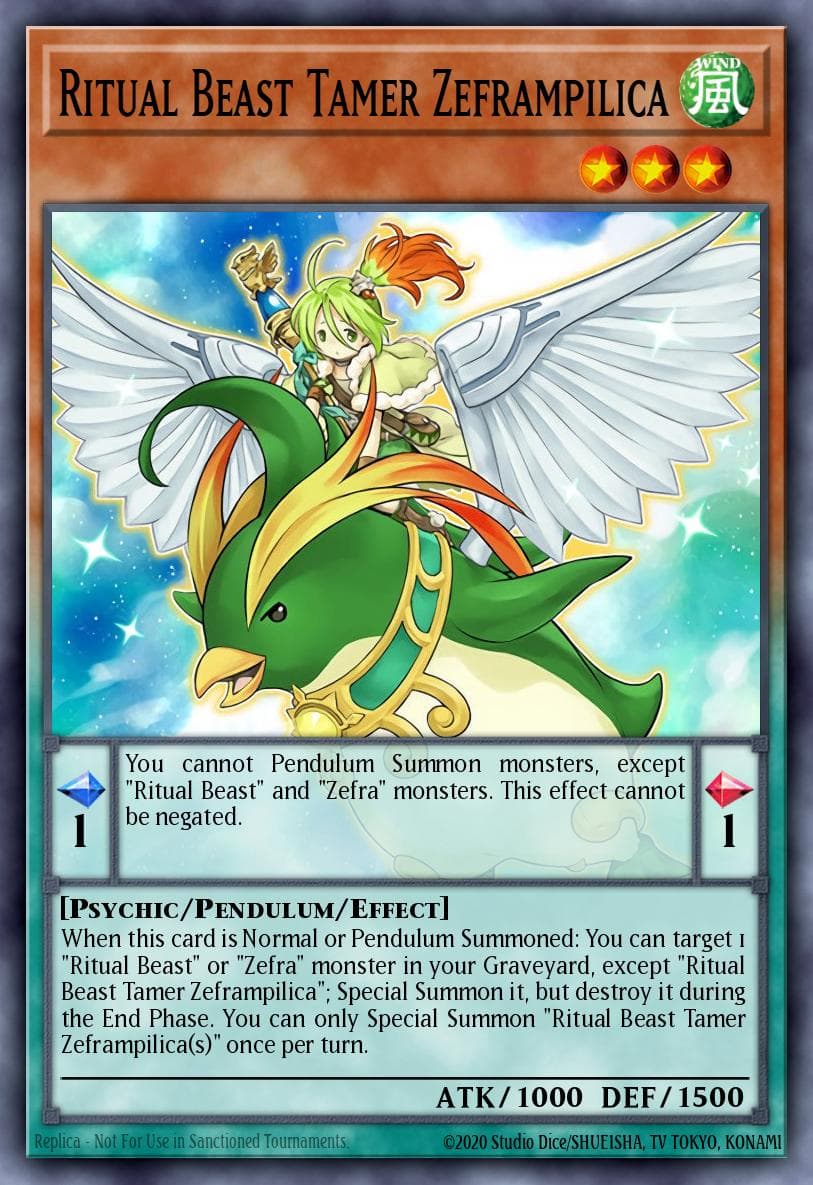 Ritual Beast Tamer Zeframpilica Crossed Souls: Advance Edition card