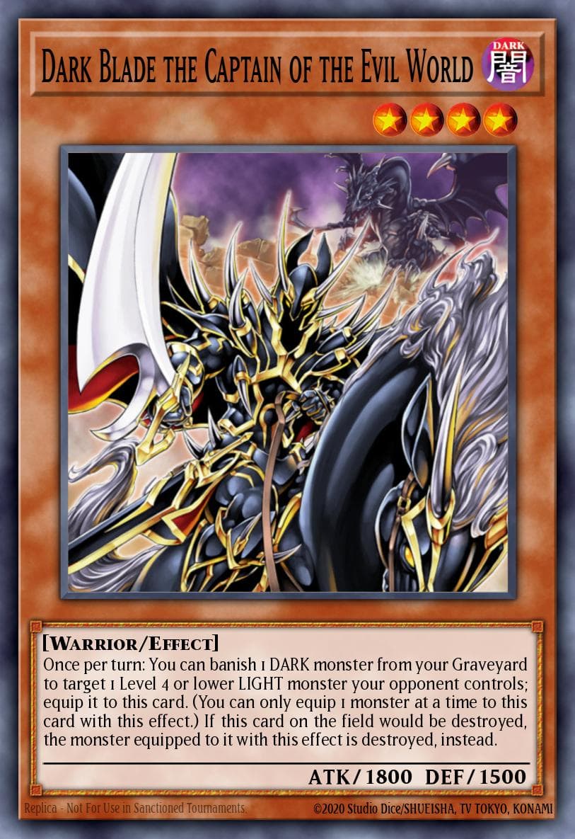 Dark Blade the Captain of the Evil World Order of Chaos: Special Edition card