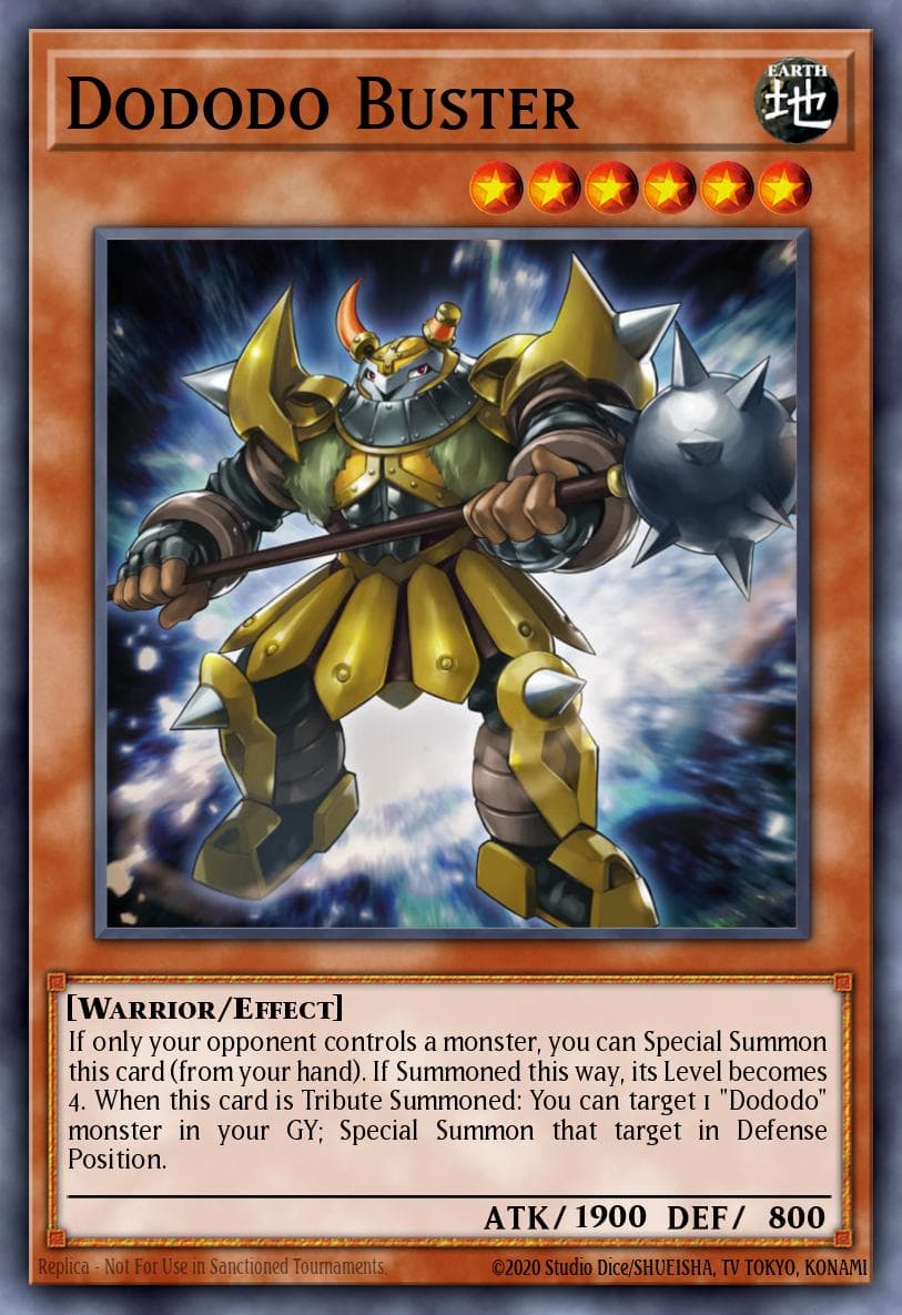 Dododo Buster Legendary Duelists: Magical Hero card