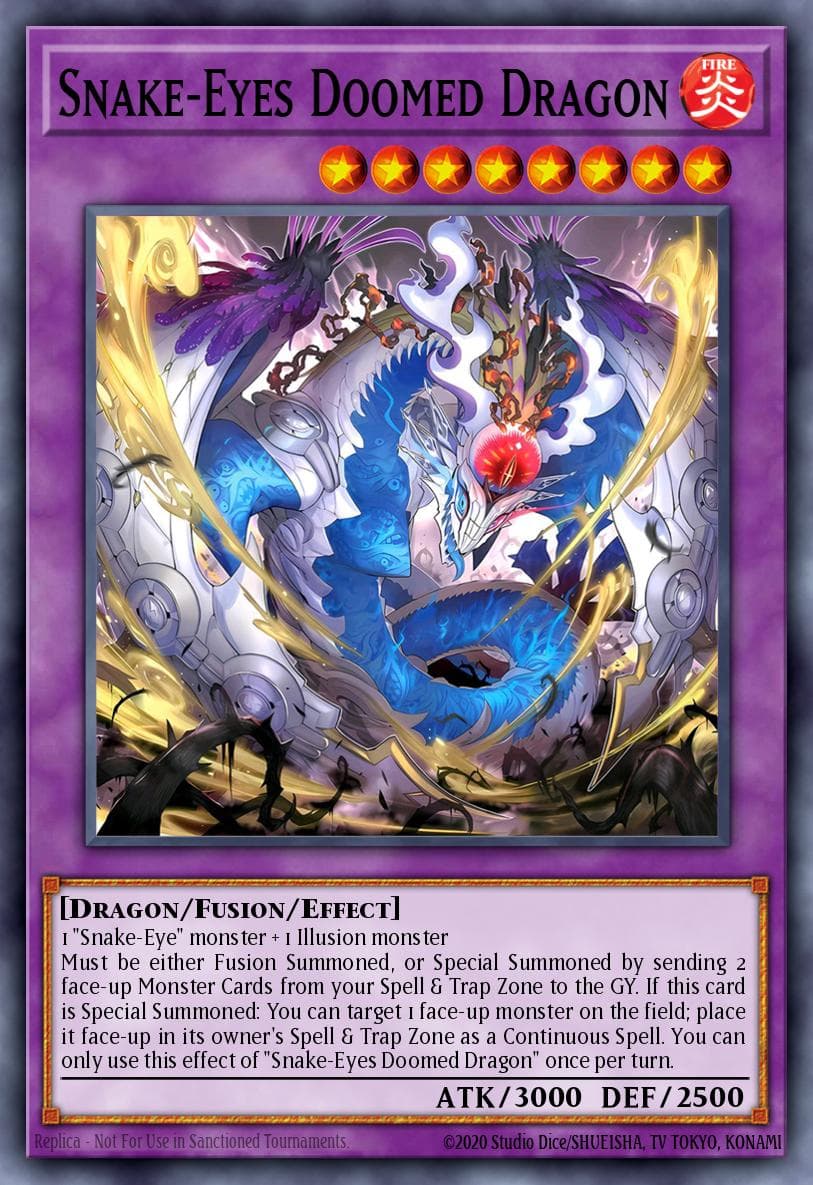 Snake-Eyes Doomed Dragon Supreme Darkness card