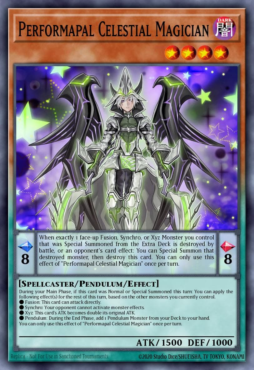 Performapal Celestial Magician Legendary Duelists: Magical Hero card