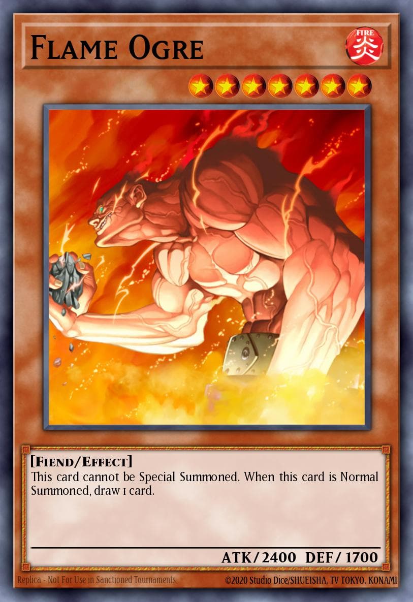 Flame Ogre Cyberdark Impact card
