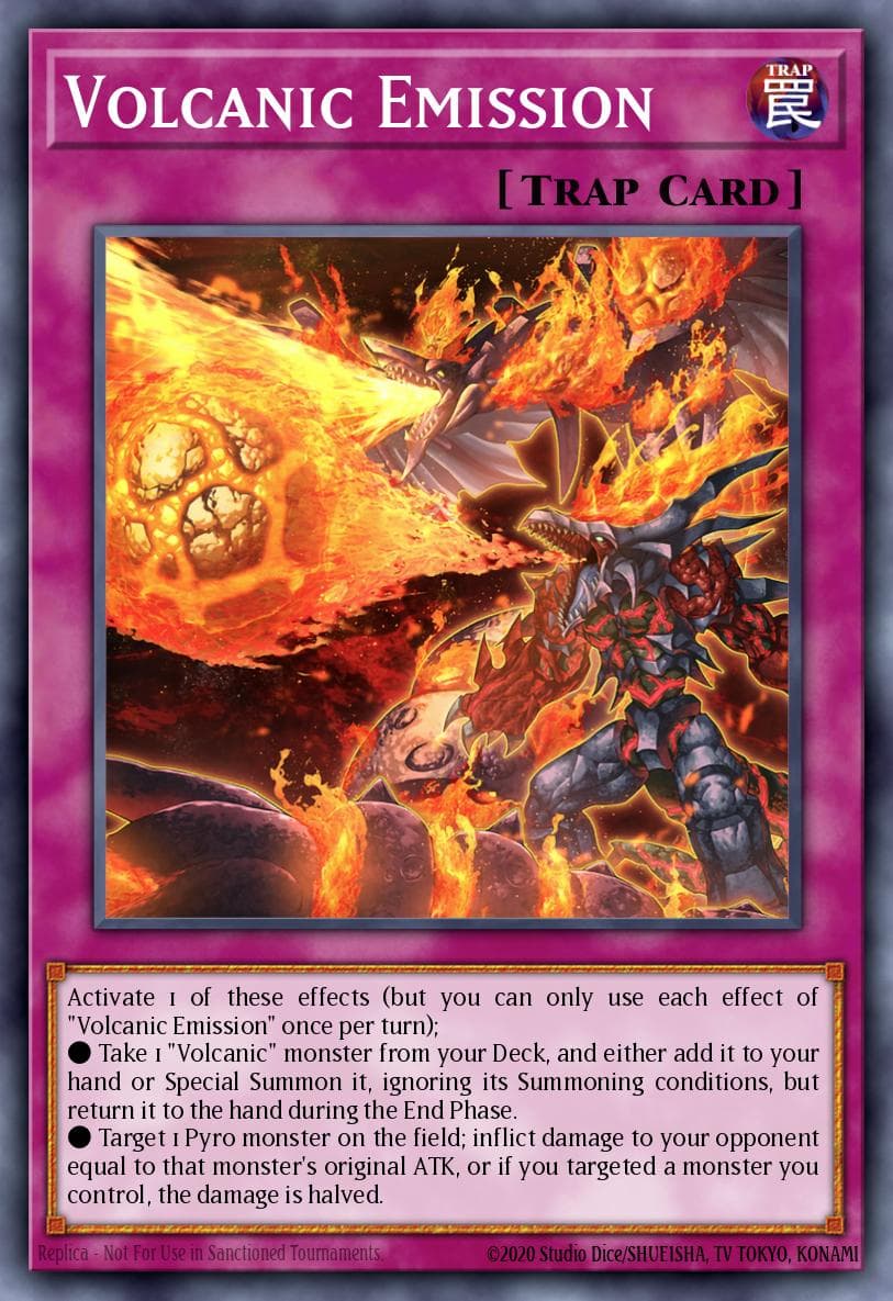 Volcanic Emission Legendary Duelists: Soulburning Volcano card