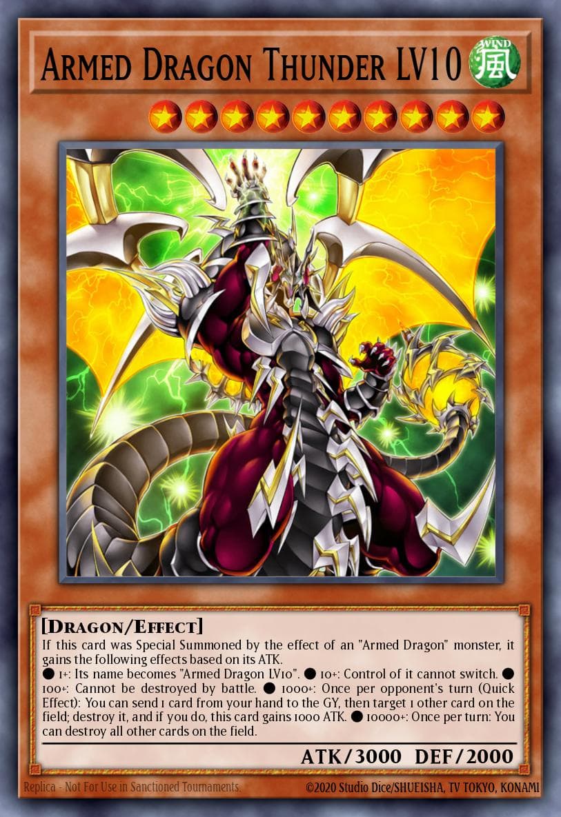 Armed Dragon Thunder LV10 2022 Tin of the Pharaoh's Gods card