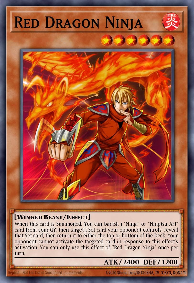 Red Dragon Ninja Shadows in Valhalla card