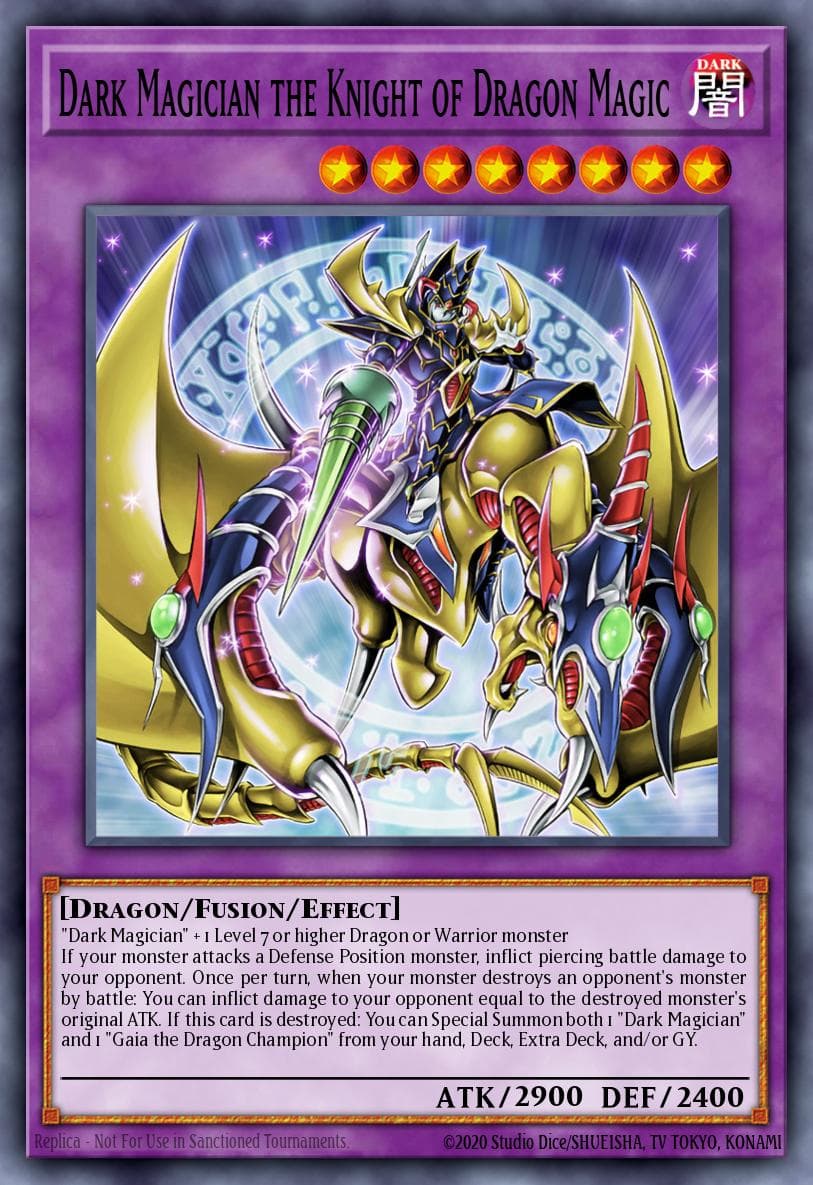 Dark Magician the Knight of Dragon Magic Battles of Legend: Monstrous Revenge card