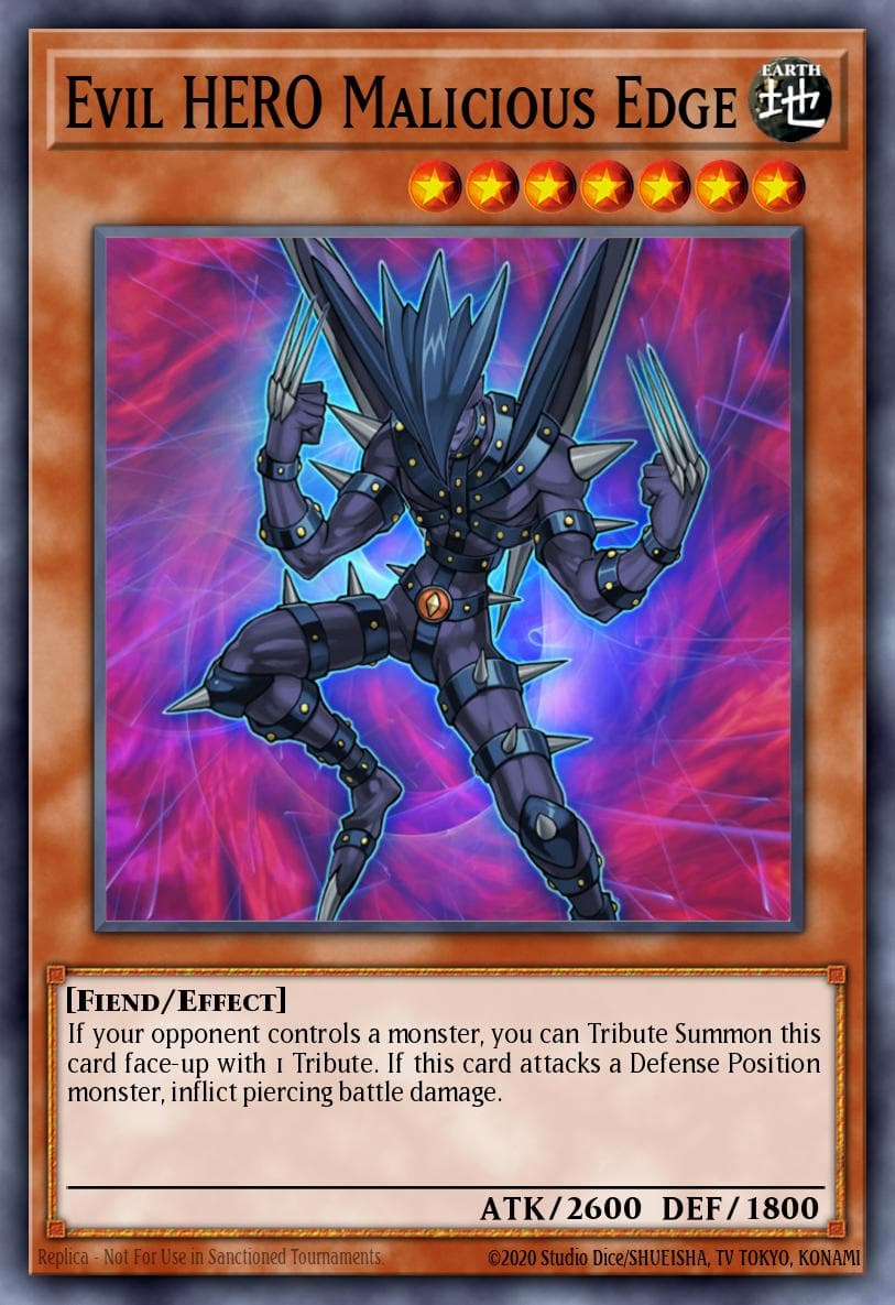 Evil HERO Malicious Edge Duelist Pack: Jaden Yuki 3 card