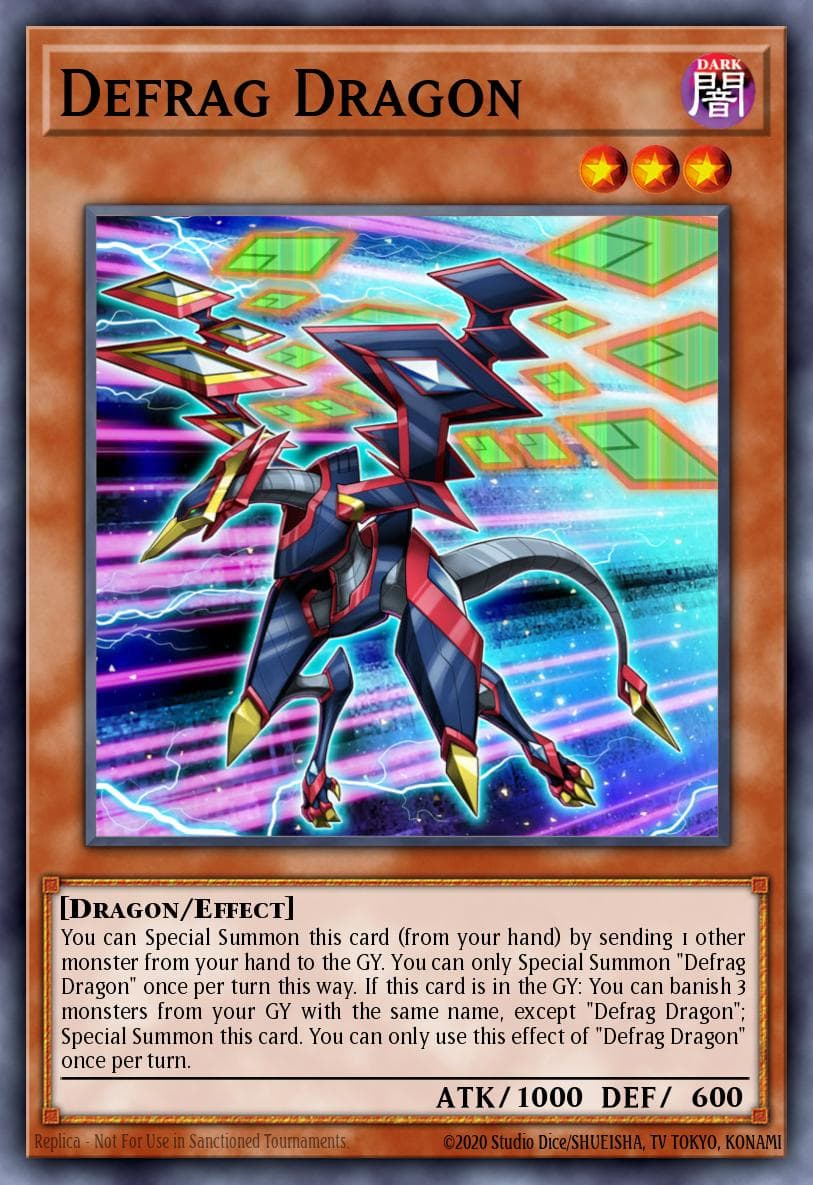 Defrag Dragon Flames of Destruction Special Edition card