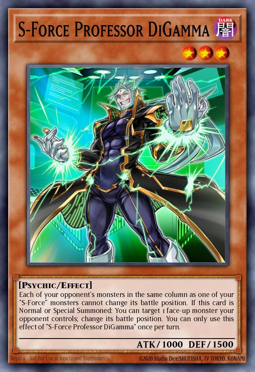 S-Force Professor DiGamma Blazing Vortex Premiere! promotional card card