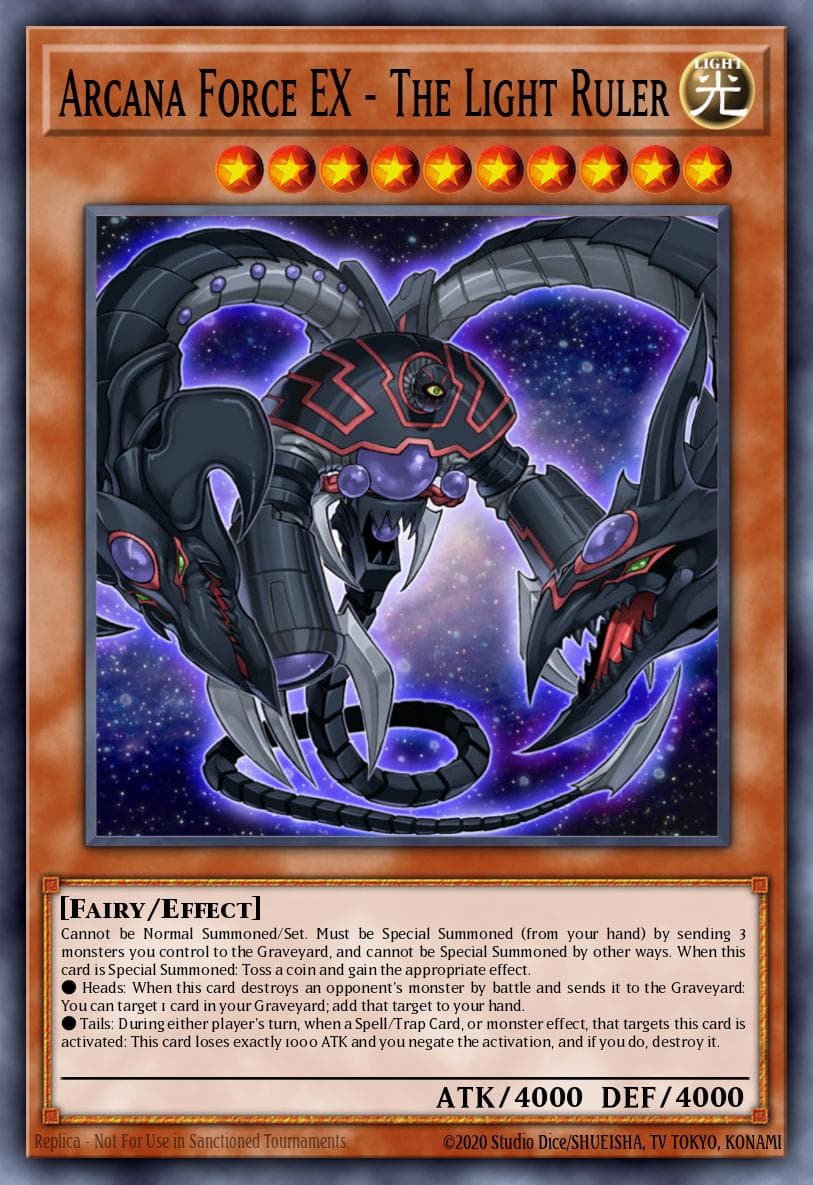 Arcana Force EX - The Light Ruler Weekly Shonen Jump September 2013 membership promotional card card