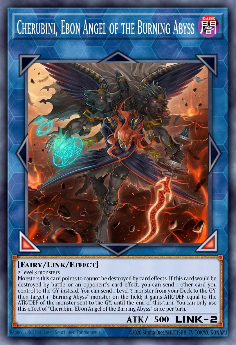 Cherubini, Ebon Angel of the Burning Abyss 25th Anniversary Rarity Collection card