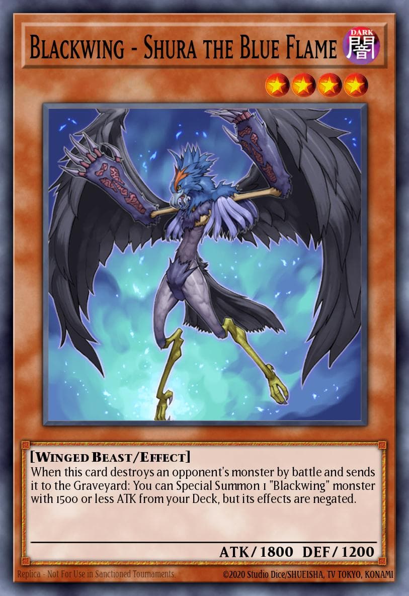 Blackwing - Shura the Blue Flame Duelist Pack: Crow card