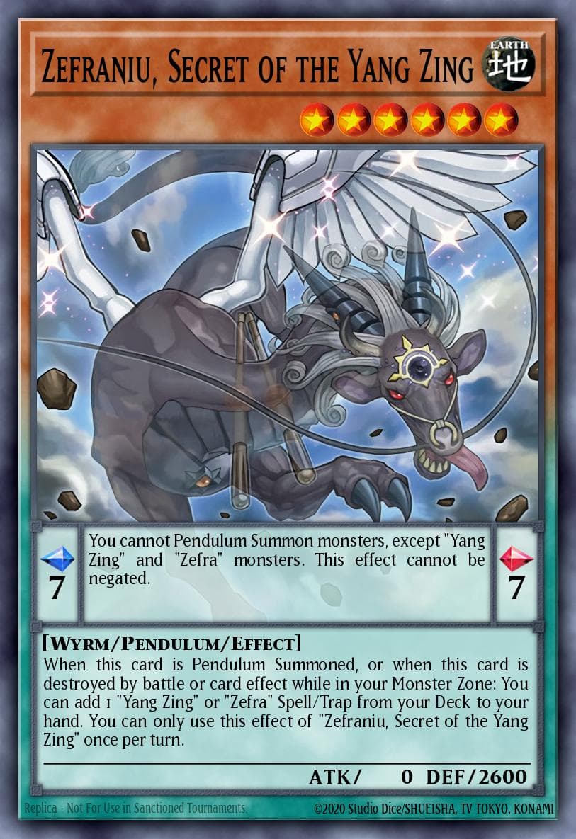 Zefraniu, Secret of the Yang Zing Crossed Souls: Advance Edition card