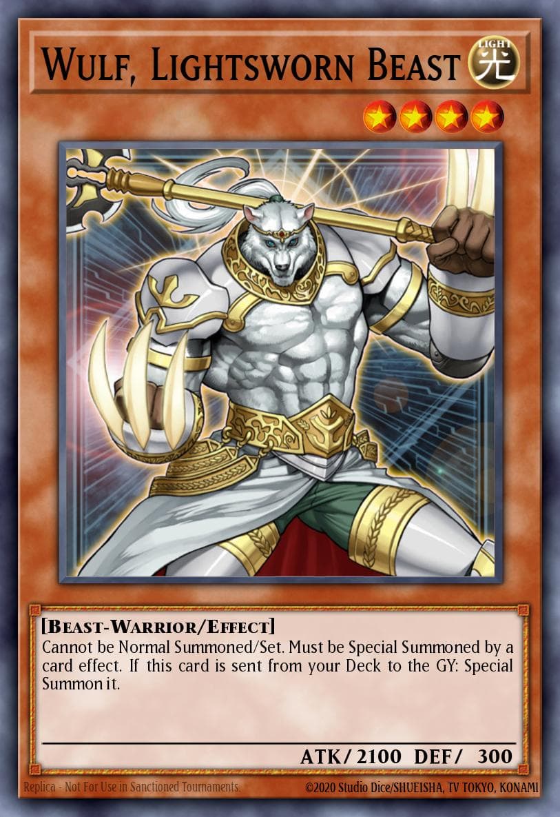 Wulf, Lightsworn Beast Realm of Light Structure Deck card