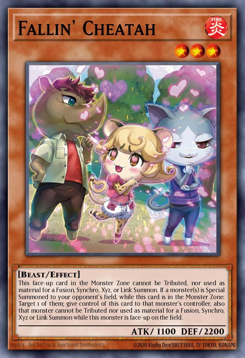 Fallin' Cheatah 遊戲王 card