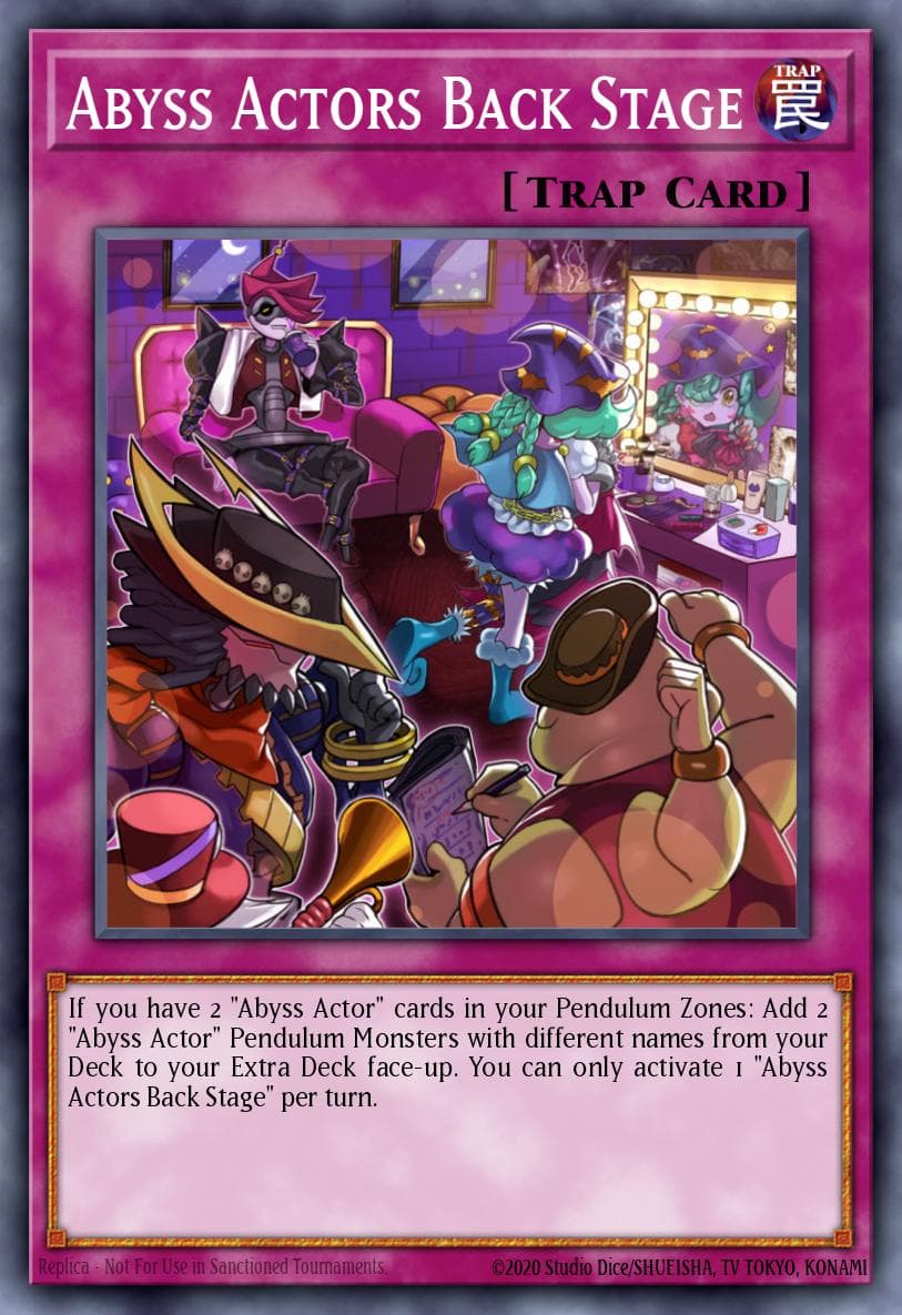 Abyss Actors Back Stage Legendary Duelists: White Dragon Abyss card