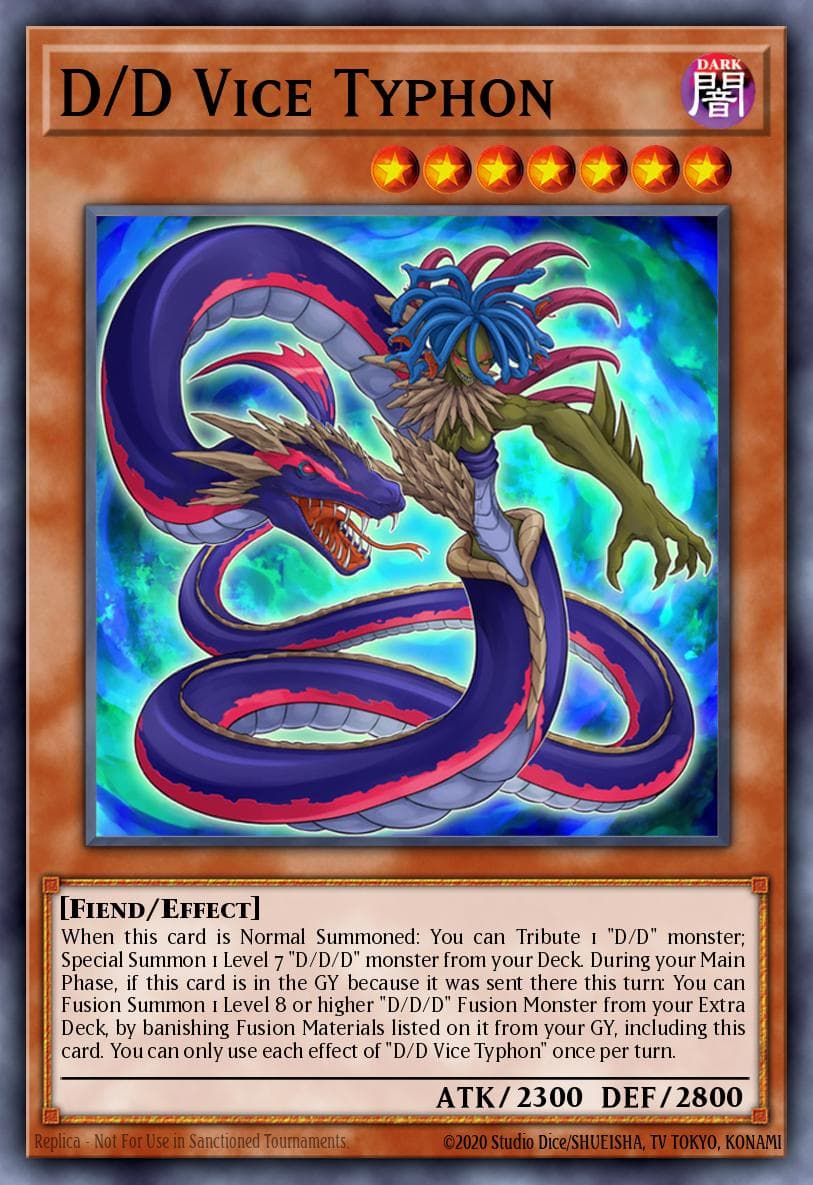D/D Vice Typhon Code of the Duelist Special Edition card