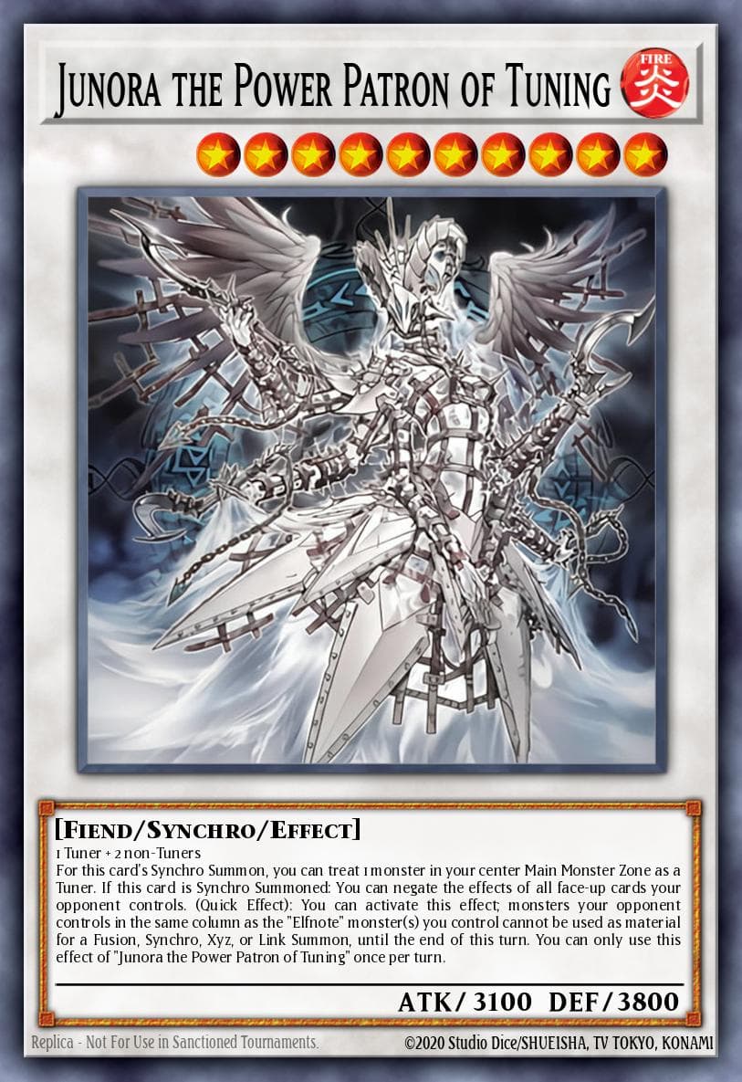 Junora the Power Patron of Tuning Burst Protocol card