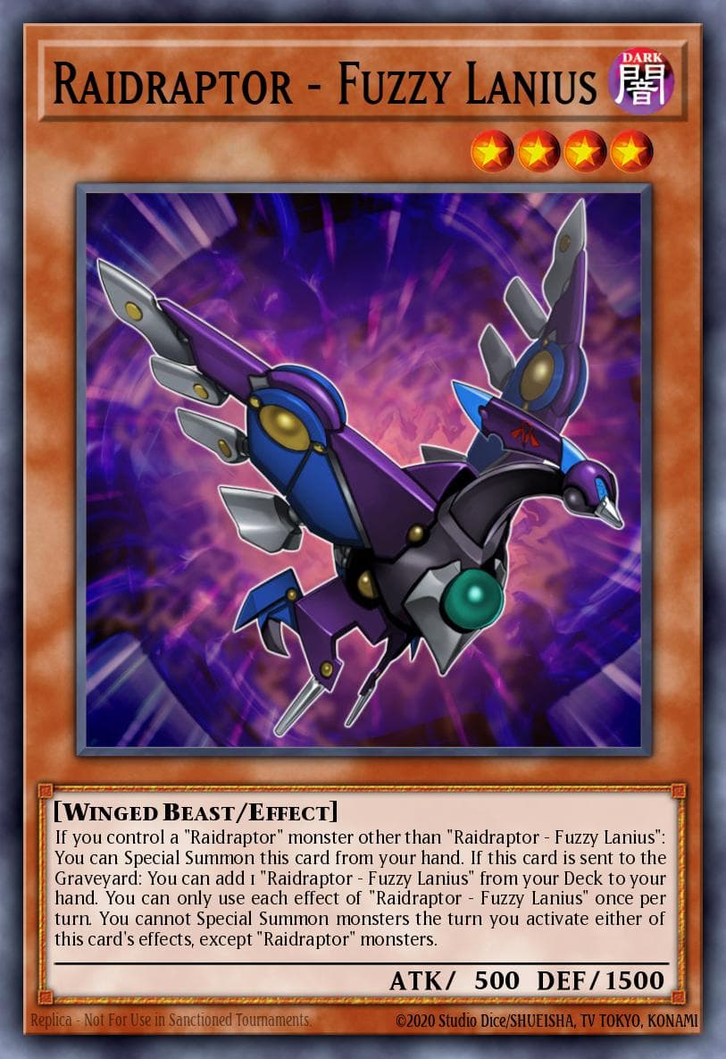 Raidraptor - Fuzzy Lanius Clash of Rebellions: Special Edition card