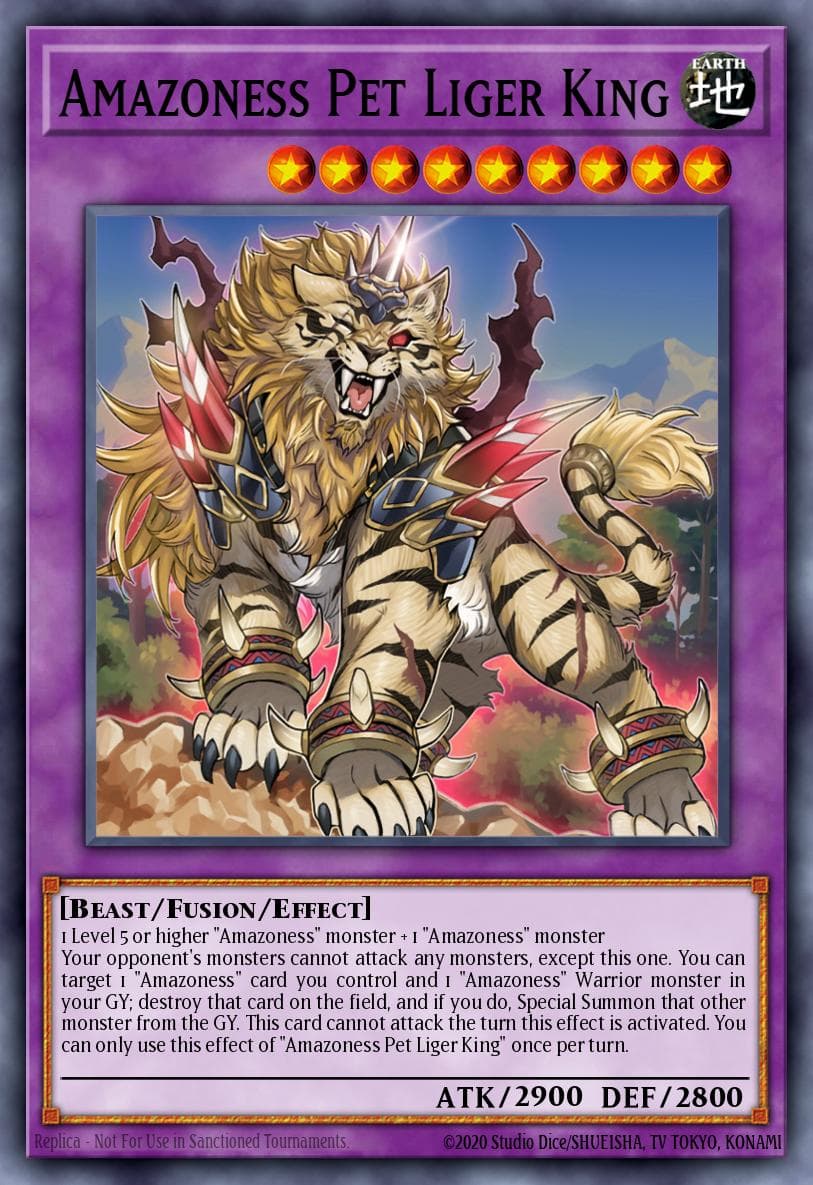 Amazoness Pet Liger King 25th Anniversary Tin: Dueling Heroes Mega Pack card