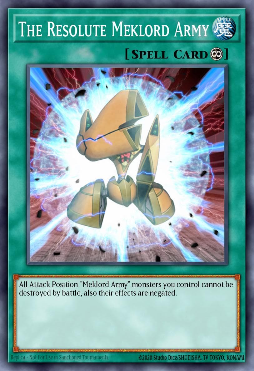 The Resolute Meklord Army Legendary Duelists: Rage of Ra card