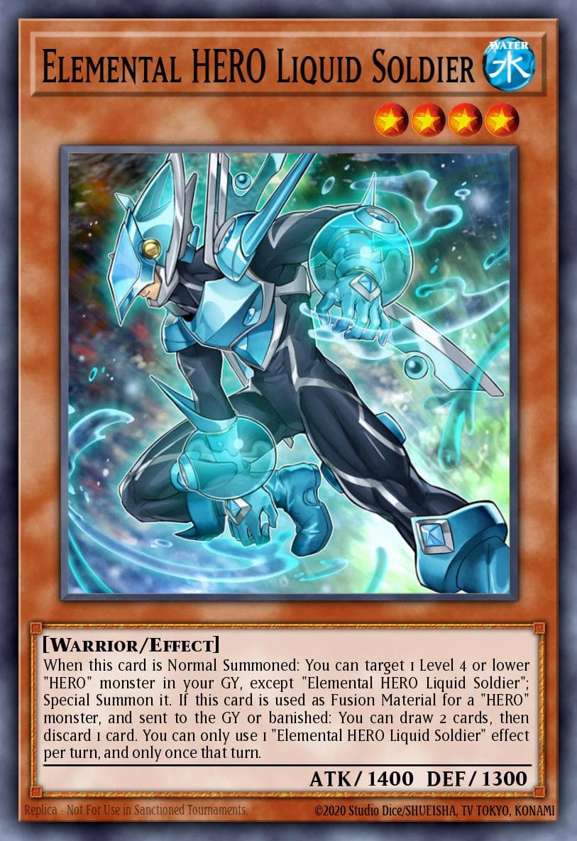 Elemental HERO Liquid Soldier Legendary Duelists: Magical Hero card