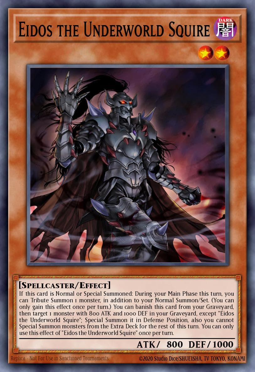 Eidos the Underworld Squire Emperor of Darkness Structure Deck card