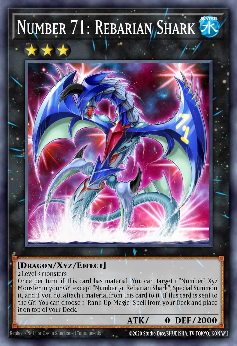 Number 71: Rebarian Shark Legendary Duelists: Duels From the Deep card