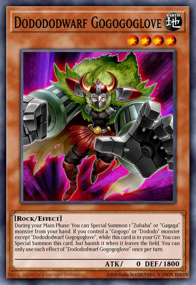 Dodododwarf Gogogoglove Legendary Duelists: Magical Hero card