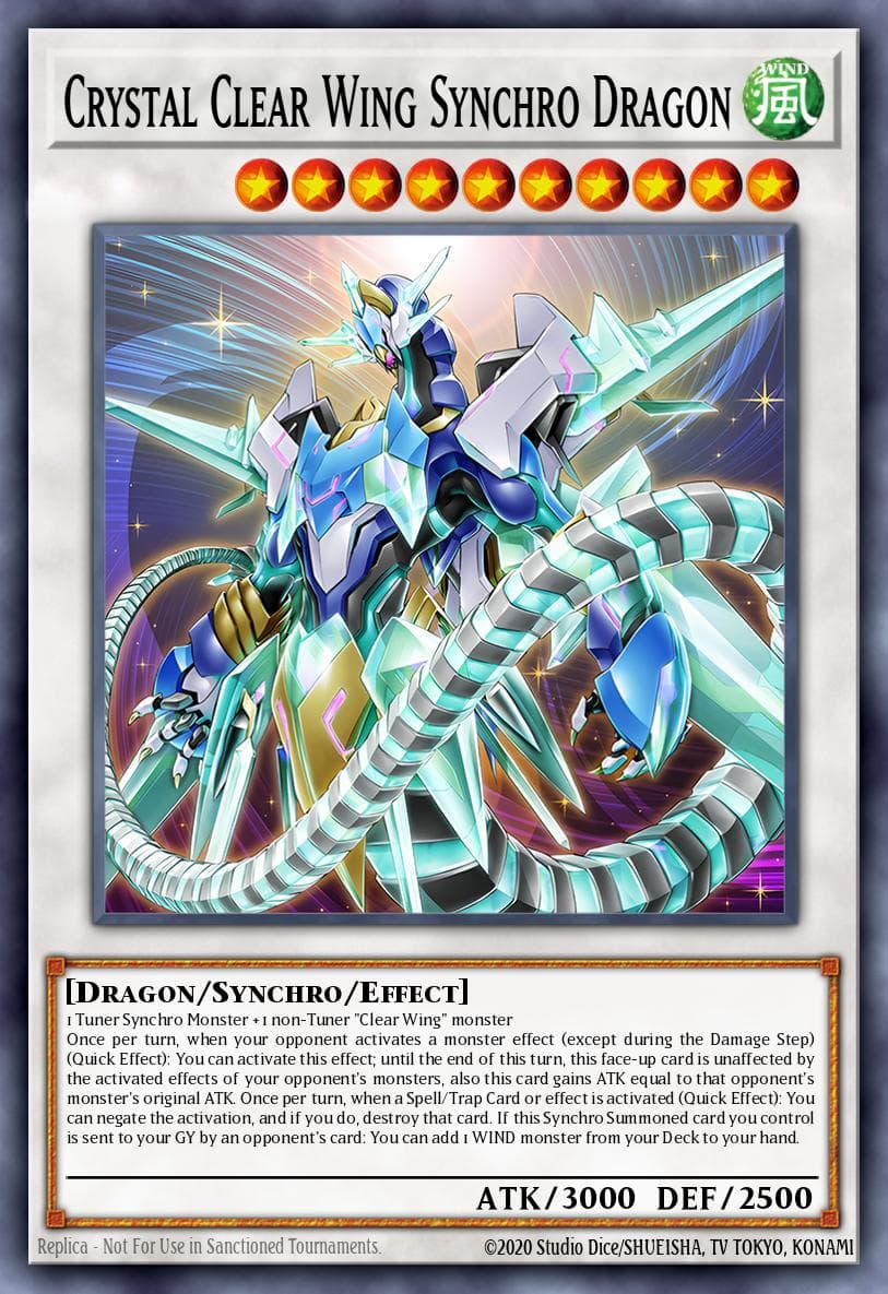 Crystal Clear Wing Synchro Dragon Legendary Duelists: Synchro Storm card