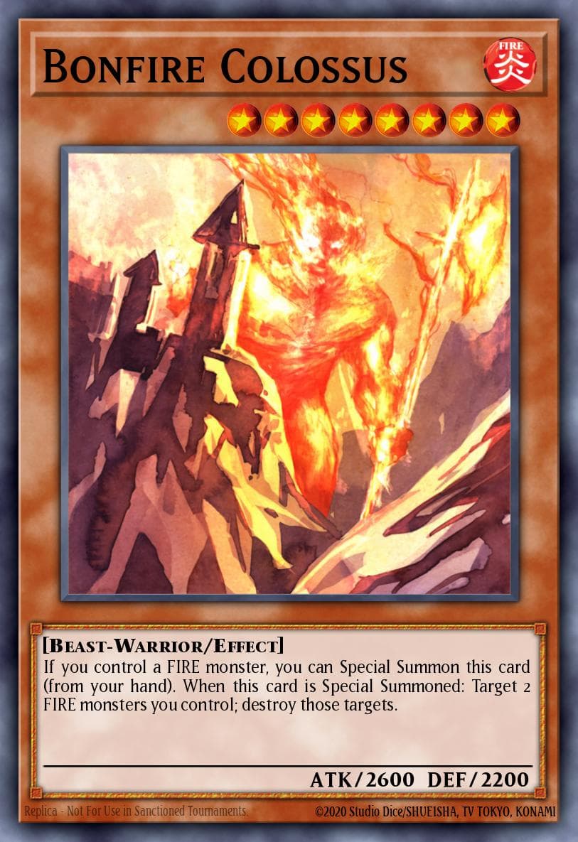 Bonfire Colossus Structure Deck: Fire Kings card