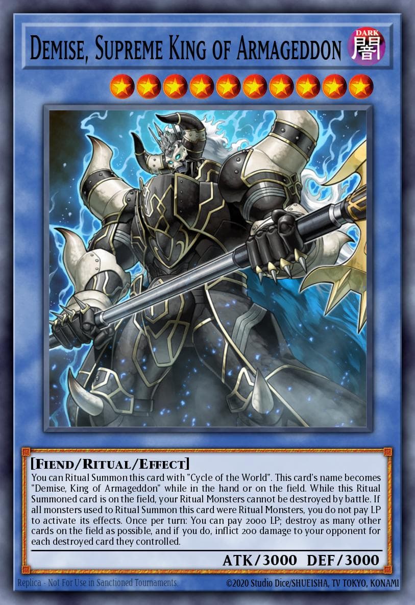 Demise, Supreme King of Armageddon OTS Tournament Pack 8 (POR) card