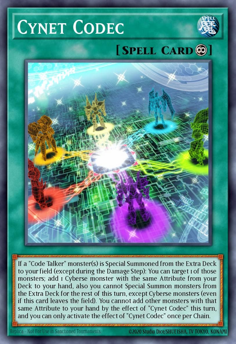 Cynet Codec Yu-Gi-Oh! Legacy of the Duelist: Link Evolution promotional cards card