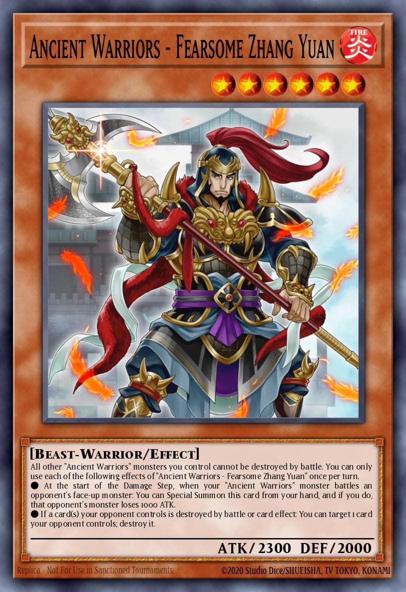 Ancient Warriors - Fearsome Zhang Yuan Eternity Code Premiere! promotional card card