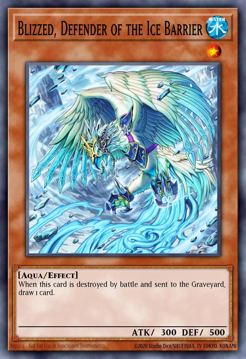 Blizzed, Defender of the Ice Barrier Structure Deck: Freezing Chains card