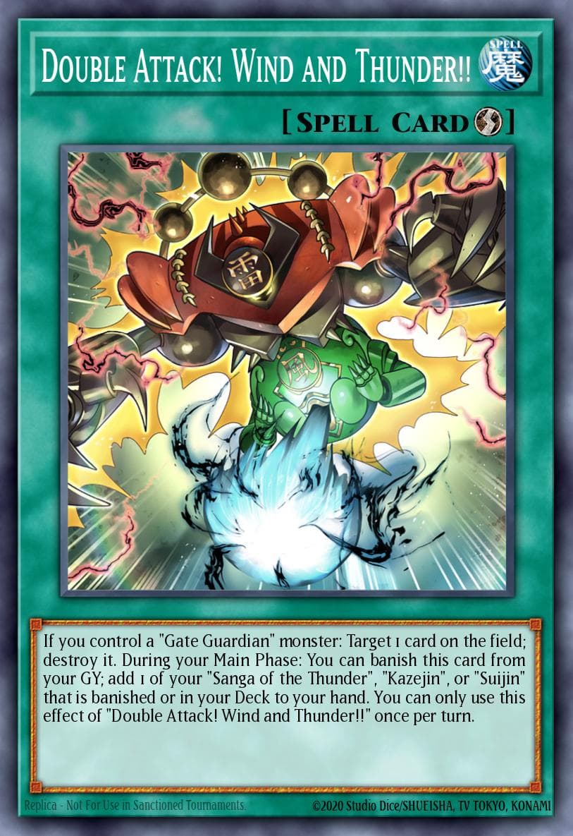 Double Attack! Wind and Thunder!! Maze of Memories card