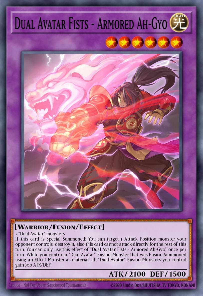 Dual Avatar Fists - Armored Ah-Gyo Phantom Rage Premiere! promotional card card