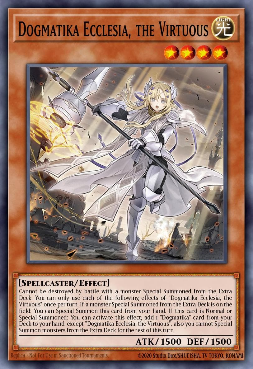 Dogmatika Ecclesia, the Virtuous THE CHRONICLES DECK: The Fallen & The Virtuous (All-Foil Edition) card