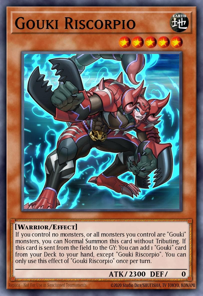 Gouki Riscorpio Code of the Duelist Special Edition card