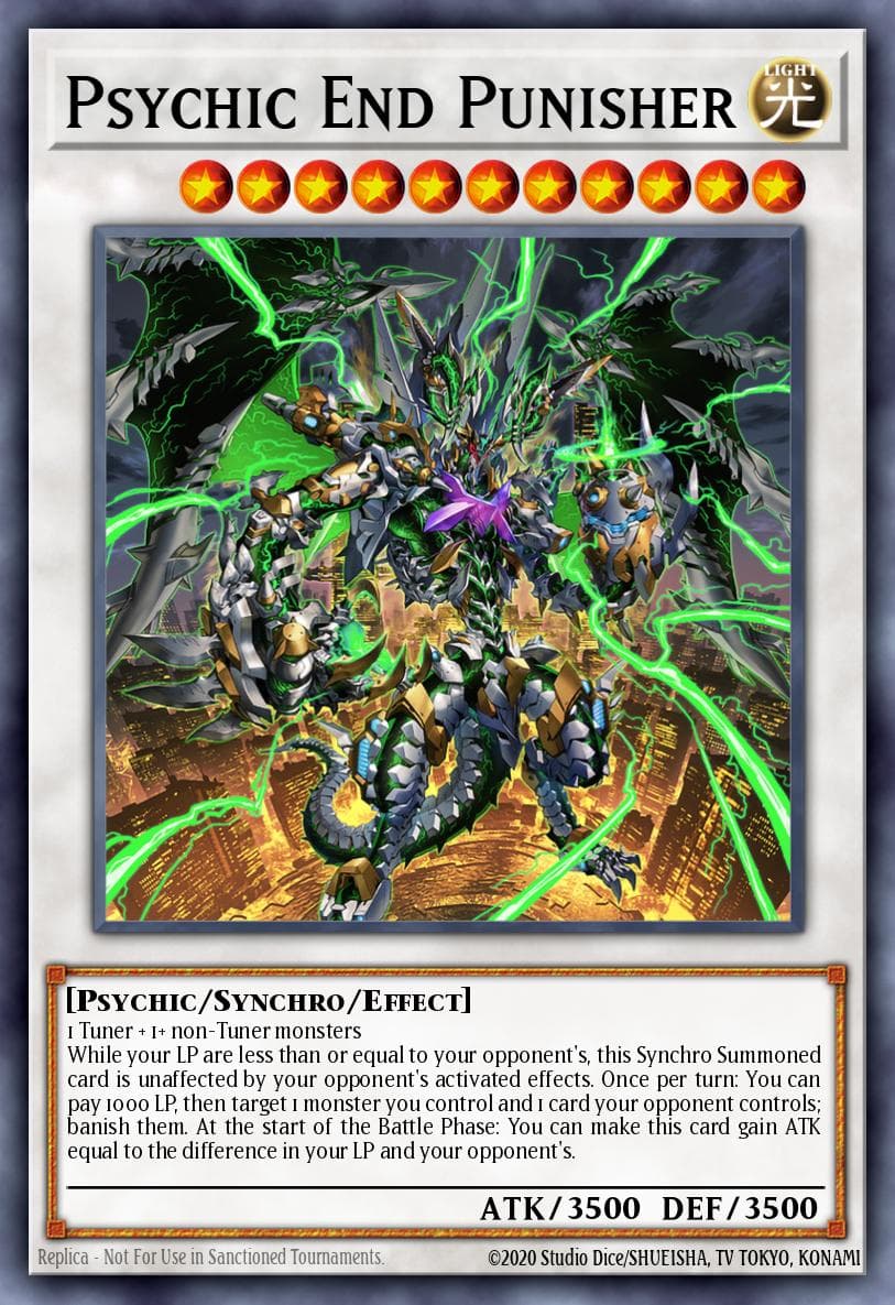Psychic End Punisher Dimension Force card