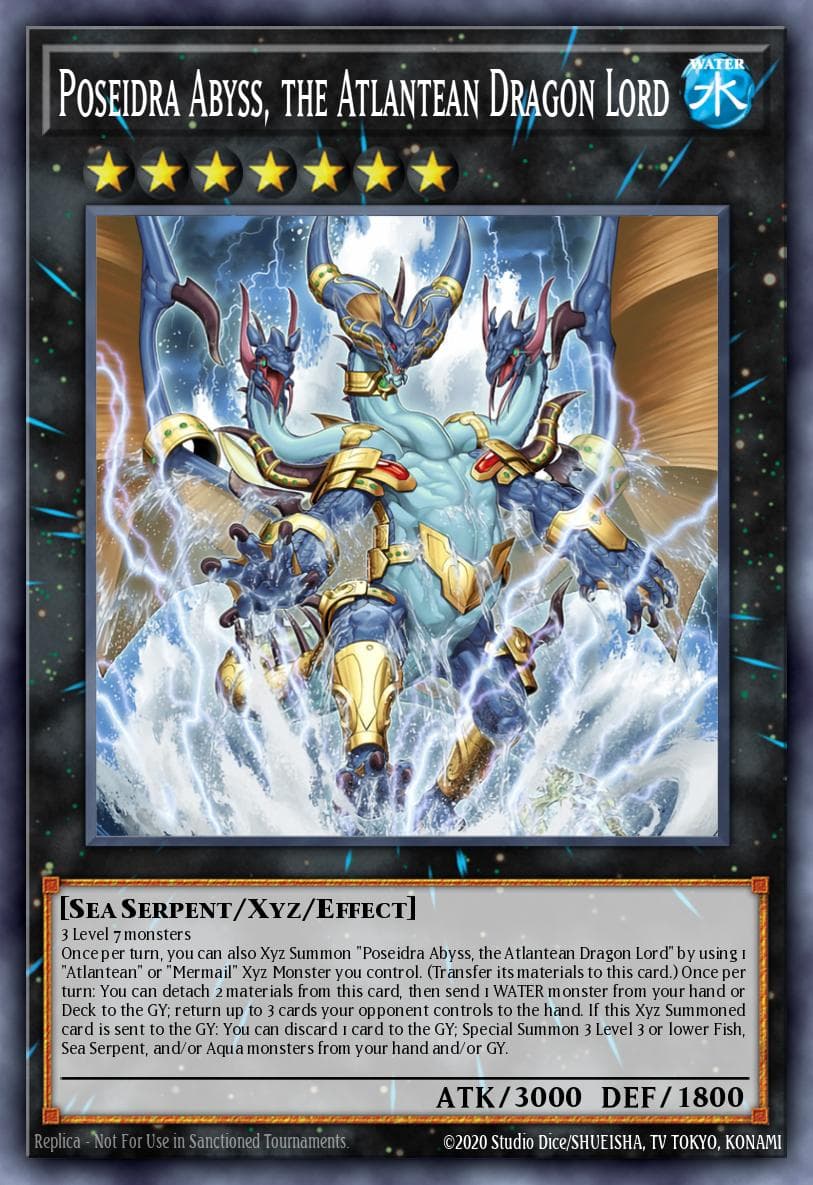 Poseidra Abyss, the Atlantean Dragon Lord Rage of the Abyss card