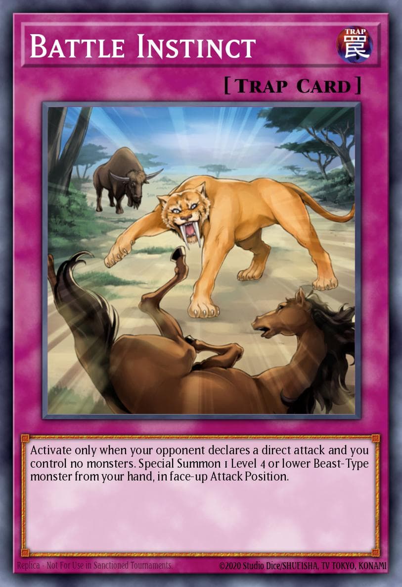 Battle Instinct 遊戲王 card