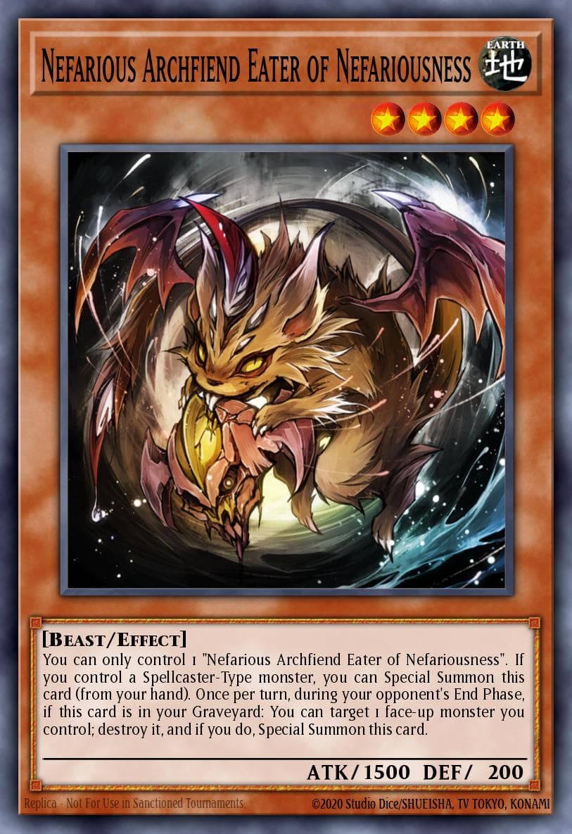 Nefarious Archfiend Eater of Nefariousness THE CHRONICLES DECK: Spirit Charmers (All-Foil Edition) card