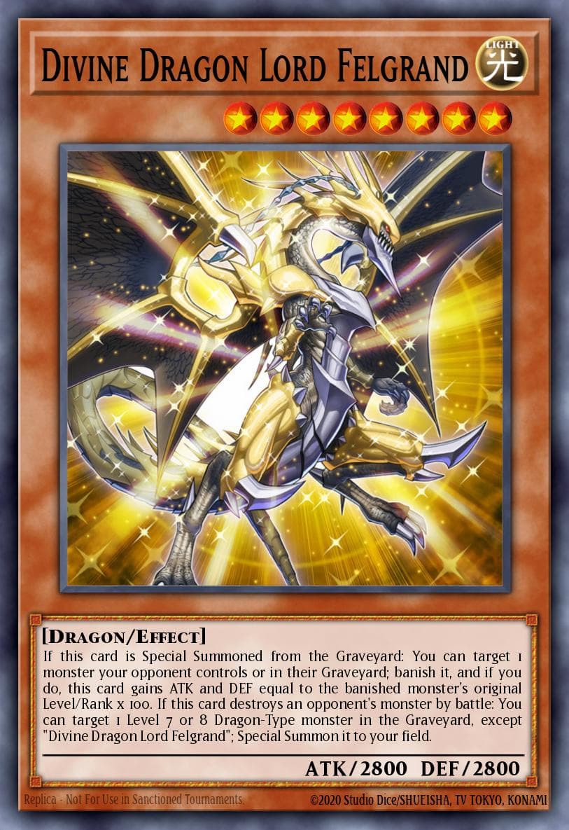 Divine Dragon Lord Felgrand Rise of the True Dragons Structure Deck card