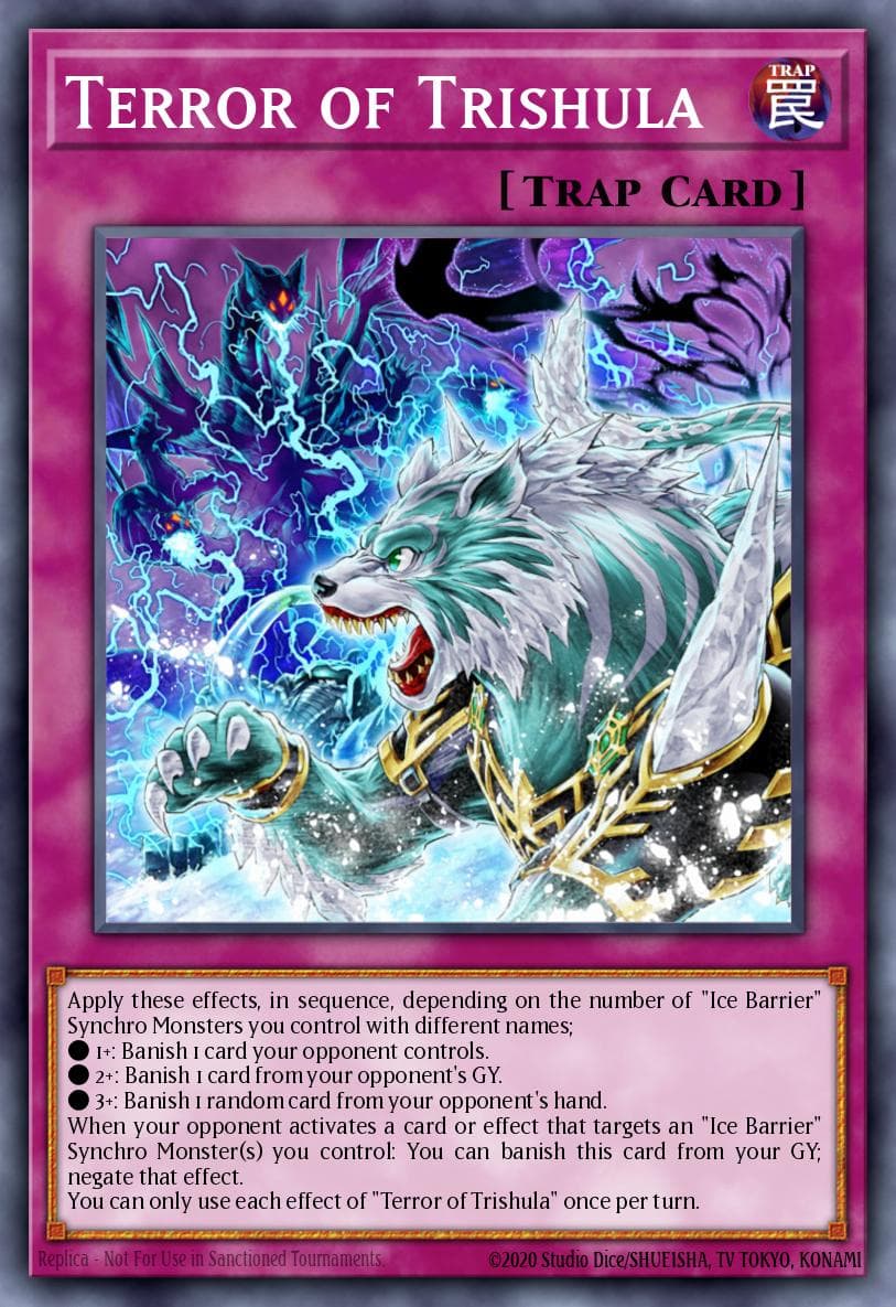 Terror of Trishula Structure Deck: Freezing Chains card