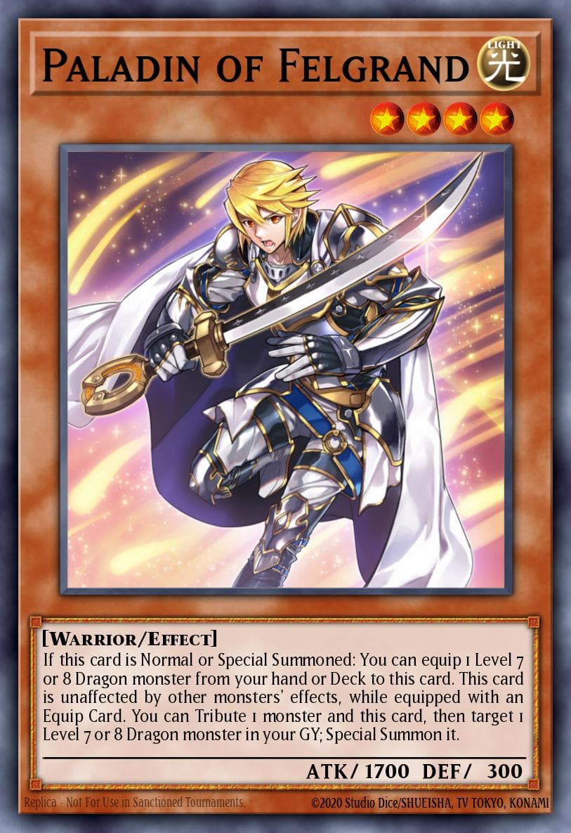 Paladin of Felgrand Rise of the True Dragons Structure Deck card