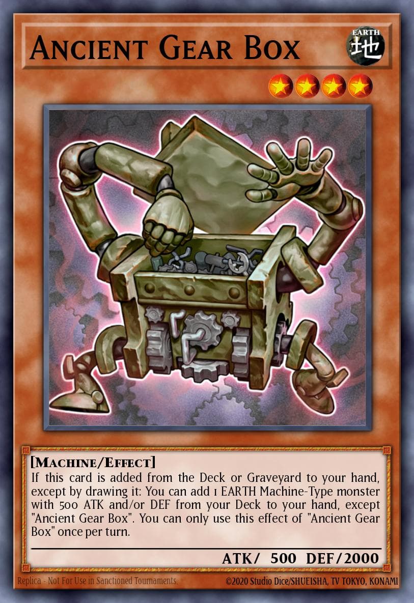 Ancient Gear Box Machine Reactor Structure Deck card