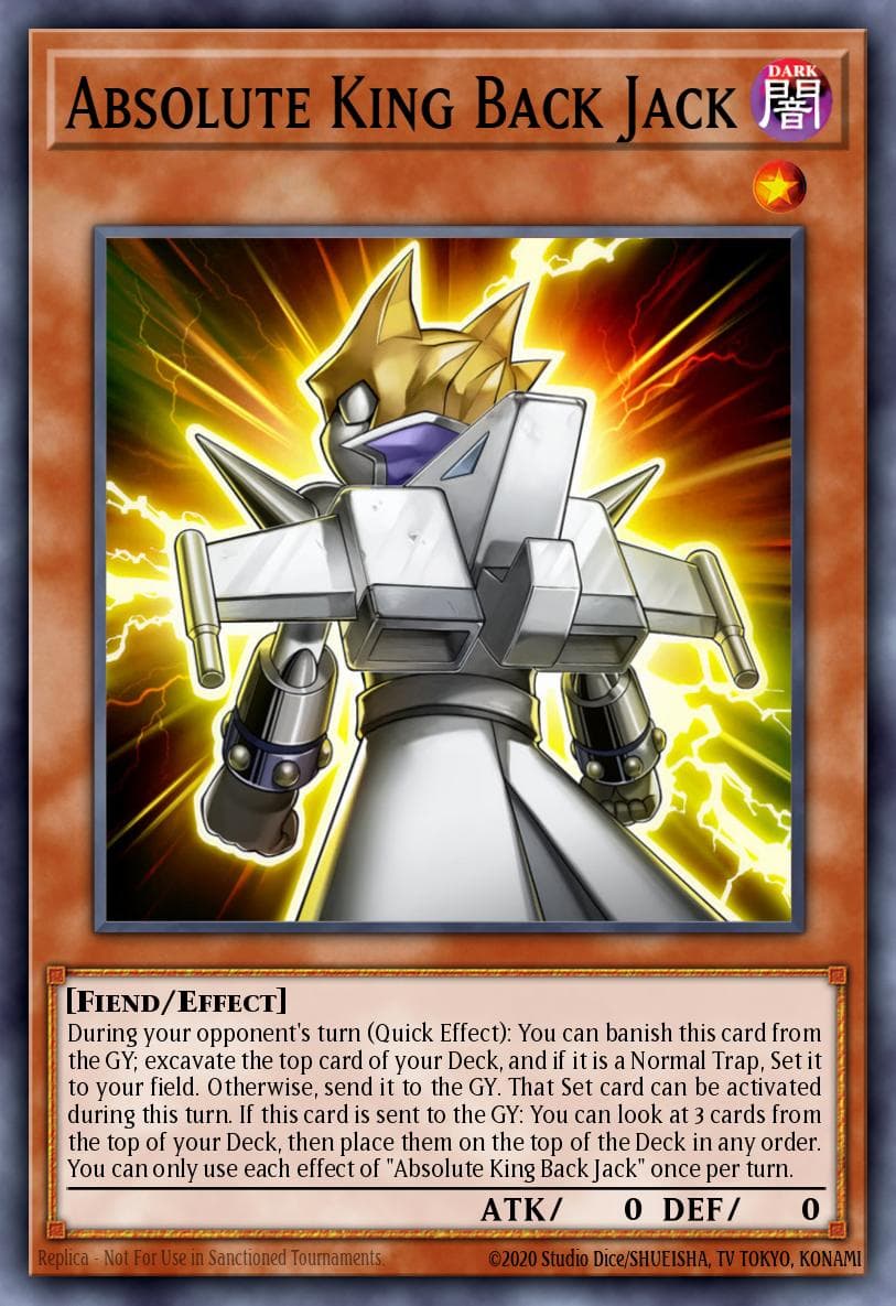 Absolute King Back Jack Premium Gold: Return of the Bling card