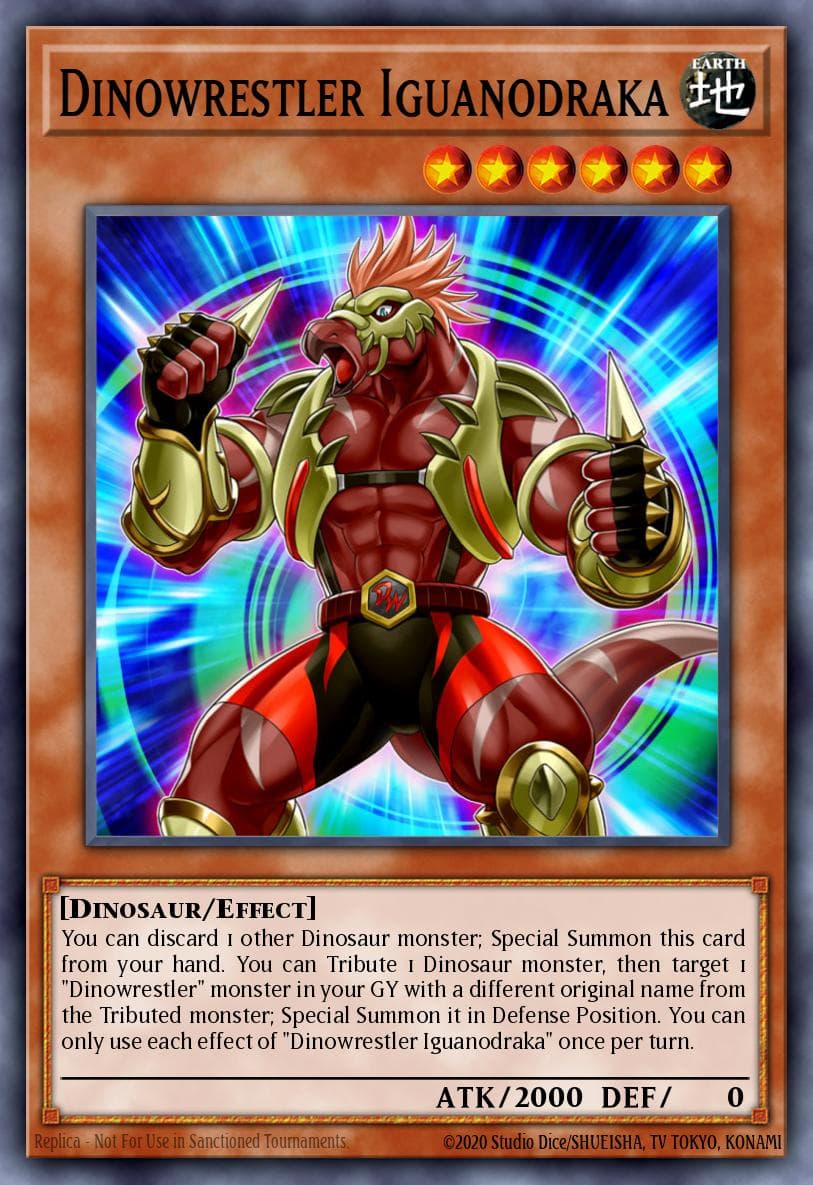Dinowrestler Iguanodraka 2022 Tin of the Pharaoh's Gods card